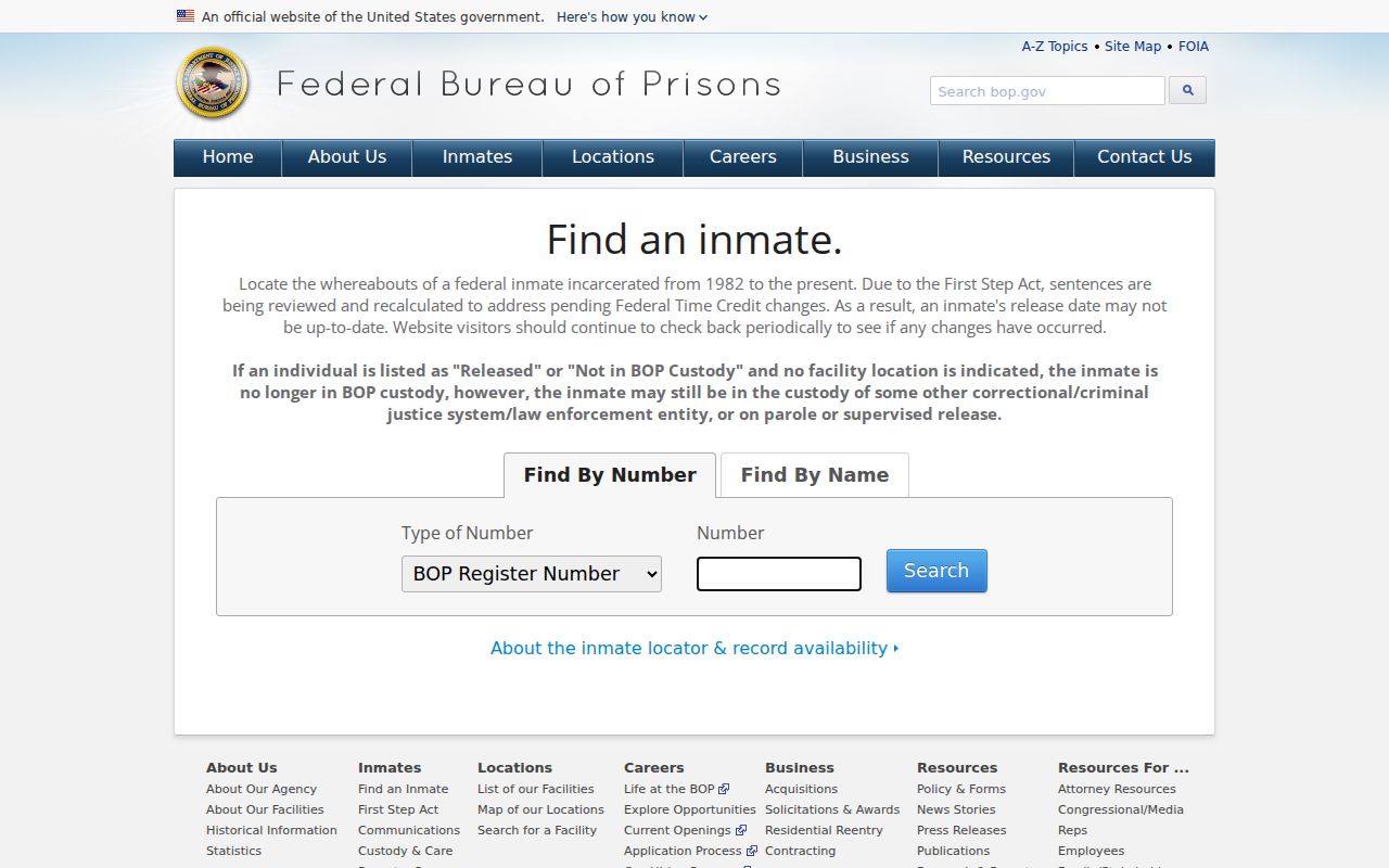 Federal inmate locator separate from Clarke County arrest and jail records