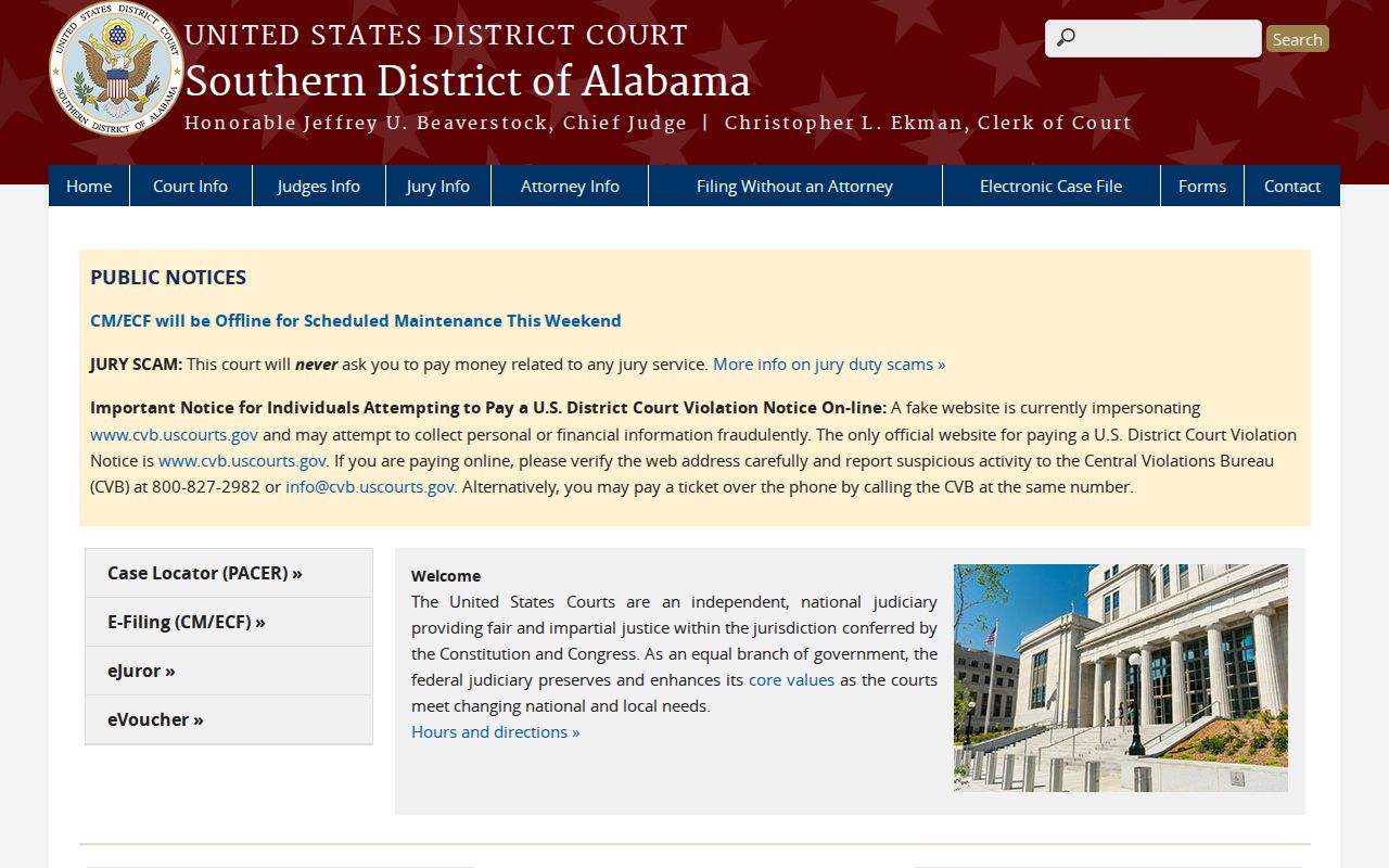 Southern District resources for federal criminal cases from Clarke County