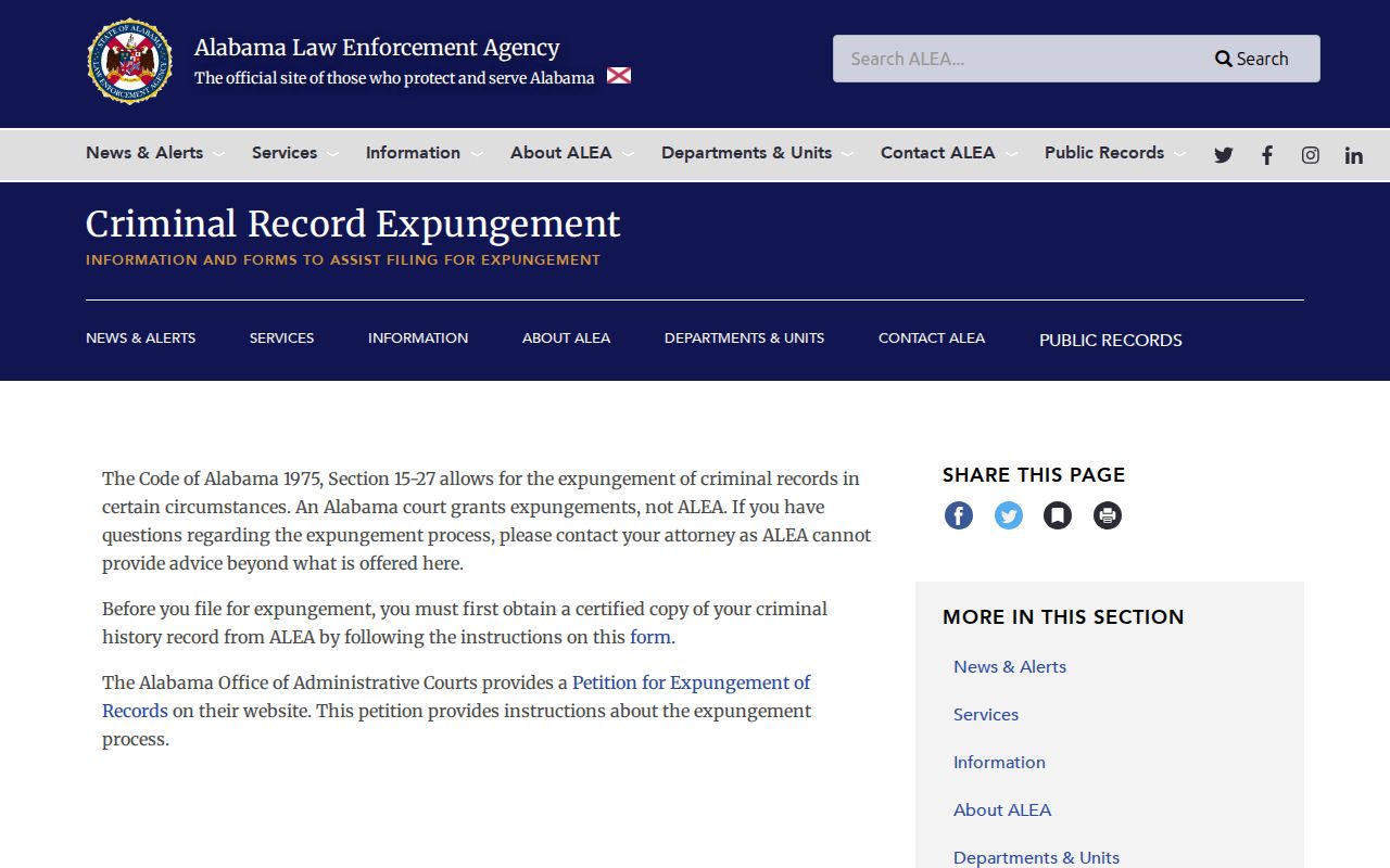 Clarke County criminal record expungement resources