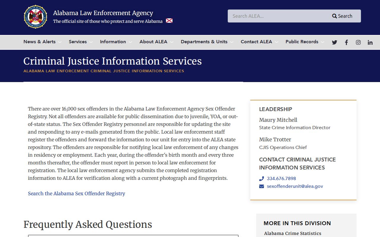 Clarke County sex offender registry FAQ and daily update notice